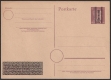 678, Grazer Postkarte 6 Pfg. mit Aufdruck in 2 Ornamentreihen, ungebraucht, Ganzsache Michel Nr. P 310