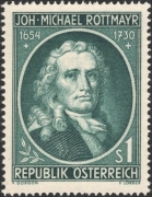 Österreich, 1954, ANK Nr. 1016, MICHEL Nr. 1007, 300. Geburtstag von Johann Michael Rottmayr, postfrisch, DB STI311