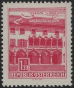 Österreich, 1957/60, ANK Nr. 1098 P I, MICHEL Nr. 1116 P I, Freimarkenausgabe: Bauwerke und Baudenkmäler - 1 Schilling 20 Groschen 