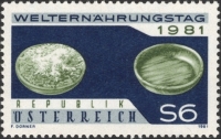 Österreich, 1981, ANK Nr. 1717 F, MICHEL Nr. 1686 F, Welternährungstag mit fehlendem Silberdruck, postfrisch, ATTEST Soecknick 
