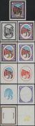 Österreich, 1988, ANK Nr. 1973U+PhU, MICHEL Nr. 1942U+PhU, Tag der Briefmarke 1988 - UNGEZÄHNT + UNGEZÄHNTE PHASENDRUCKE ( 10 Stück ), postfrisch, ATTESTE Soecknick 