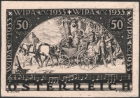 Österreich, 1933, ANK Nr. 555 P U I, MICHEL Nr. 555 P U I, WIPA 1933, ungezähnter Probedruck in Schwarz auf Japankartonpapier, ohne Gummierung wie hergestellt, ATTEST Soecknick 