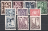 Österreich, 1946, ANK Nr. 799 - 808, MICHEL Nr. 791 - 800, Wiederaufbau des Stephansdomes, postfrisch