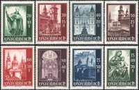 Österreich, 1948, ANK Nr. 931 - 938, MICHEL Nr. 885 - 892, Wiederaufbau des Salzburger Doms, postfrisch, DB STI311