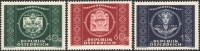 Österreich, 1949, ANK Nr. 955 - 957, MICHEL 943 - 945, 75 Jahre Weltpostverein UPU 1949, postfrisch, DB D667