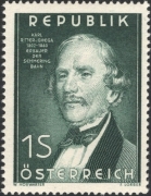 Österreich, 1952, ANK Nr. 986, MICHEL Nr. 971, 150. Geburtstag von Ing. Dr. Karl Ritter von Ghega, postfrisch, DB STI311