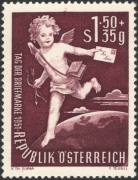 Österreich, 1952, ANK Nr. 988, MICHEL Nr. 972, Tag der Briefmarke 1951 (Amor), postfrisch, DB D667