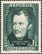 Österreich, 1952, ANK Nr. 991, MICHEL Nr. 975, 150. Geburtstag von Nikolaus Lenau, postfrisch, DB STI311