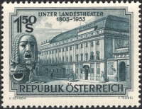 Österreich, 1953, ANK Nr. 997, MICHEL Nr. 988, 150 Jahre Linzer Landestheater, postfrisch, DB STI311