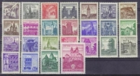Österreich, 1957/70, ANK Nr. 1090 - 1114, Freimarken-Ausgabe Bauwerke und Baudenkmäler, 25 Werte, postfrisch, DB HEKU