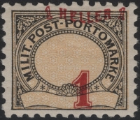 Österreich, K.u.K. Militärpost Bosnien-Herzegowina, ANK Porto Nr. 1, MICHEL Porto Nr. 1, Portomarkenausgabe 1904 