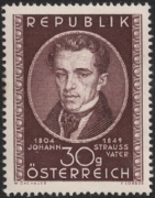 ANK Nr. 954, Michel Nr. 942, 100. Todestag von Johann Strauß Vater, postfrisch