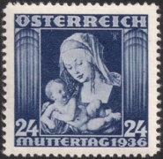 Österreich, 1936, ANK Nr. 627, MICHEL Nr. 627, Muttertag 1936, postfrisch, DB D498