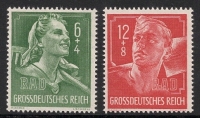 Michel Nr. 894 - 895, ANK Nr. 894 - 895, Ausstellung des Reichsarbeitsdienstes (RAD), postfrisch