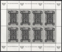 Schwarzdruck-Kleinbogen, Tag der Briefmarke 1992, postfrisch