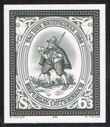 Schwarzdruck, Tag der Briefmarke 1986, postfrisch