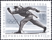 Österreich, 1963, ANK Nr. 1167 P III, MICHEL Nr. 1137 P, Olympische Winterspiele Innsbruck, 1.20 Schilling Biathlon Läufer PROBEDRUCK in Dunkelgrau / Schwarz, postfrisch, ATTEST Dr. Glavanovitz 