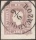 Österreich, 1858/59, Zeitungsmarken-Ausgabe 1858/59, Ferchenbauer Nr. 17 c, 1,05 Kreuzer dunkellila, entwertet mit 