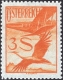 Österreich, 1926, ANK Nr. 485 P, MICHEL Nr. 485 P, Flugpostausgabe 1925/30, 3 Schilling "Kranich" als Probedruck in Orange, ohne Gummierung wie hergestellt, ATTEST Soecknick "echt und einwandfrei", DB HDR904