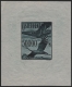 Österreich, 1925, ANK Nr. 486 PU, MICHEL Nr. 486 PU, Flugpostausgabe "Kranich", ungezähnter Einzelabzug in Dunkelpreussischblau MIT NOMINALE 50.000 Kronen, ATTEST Soecknick "echt und einwandfrei", DB VF2482