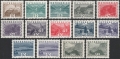 Österreich, 1932, ANK Nr. 530 - 543, MICHEL Nr. 530 - 543, Freimarken-Ausgabe: Landschaftsbilder, kleines Format, komplette Serie = 14 Werte, postfrisch, ATTEST Soecknick