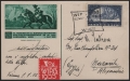 Österreich, 1933, ANK Nr. 555, MICHEL Nr. 555, WIPA auf gewöhnlichem Papier auf Sonderkarte nach ALEXANDRIEN / ÄGYPTEN, entwertet mit Sonderstempel WIEN WIPA KONGRESSHAUS 7.7.1933 - BEFUND Soecknick 