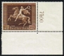 Michel Nr. 671 y, ANK Nr. 671 y, Braune Band 1938 mit waagrechter Gummiriffelung aus der rechten unteren Bogenecke, postfrisch
