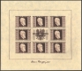 Österreich, 1946, ANK Nr. 780 A - 783 A, MICHEL Nr. 772 B - 775 B, Dr. Karl Renner - Renner Kleinbogen bzw. Renner Block, postfrisch, ATTEST Soecknick 
