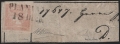 Österreich, Zeitungsmarkenausgabe 1851, Ferchenbauer Nr. 8, 30 Kreuzer bzw. als Aufbrauch 0,6 Kreuzer hellrosa Type I b - 