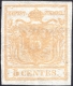 Lombardei-Venetien, 1850, Ferchenbauer Nr. 1, 5 Centesimi, gelbocker ( giallo arancio chiaro ), ungebraucht ohne Falz, ATTEST Dr. Ferchenbauer "erlesenes PRACHTSTÜCK!" DB VF960