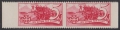 Österreich, 1938, Schuschnigg - Wahlwerbevignetten, 5 Groschen in Rot im waagrechten Paar, postfrisch, Luxuserhaltung, DB D537